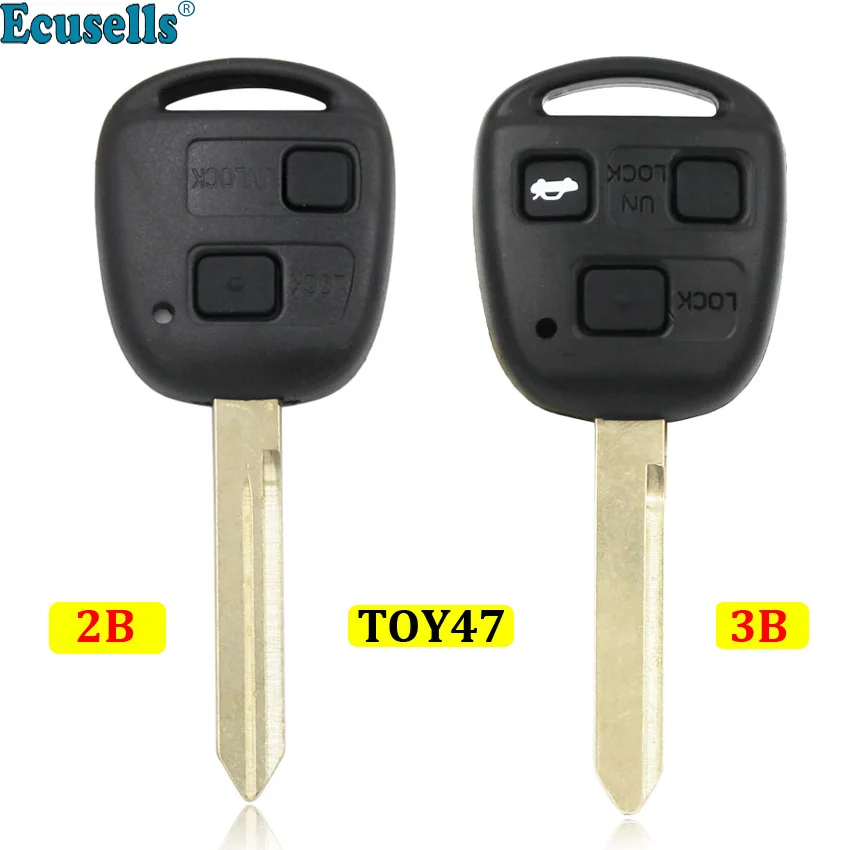2 кнопки 3 Сменный Чехол для пульта дистанционного управления чехол Toyota Corolla Camry Land