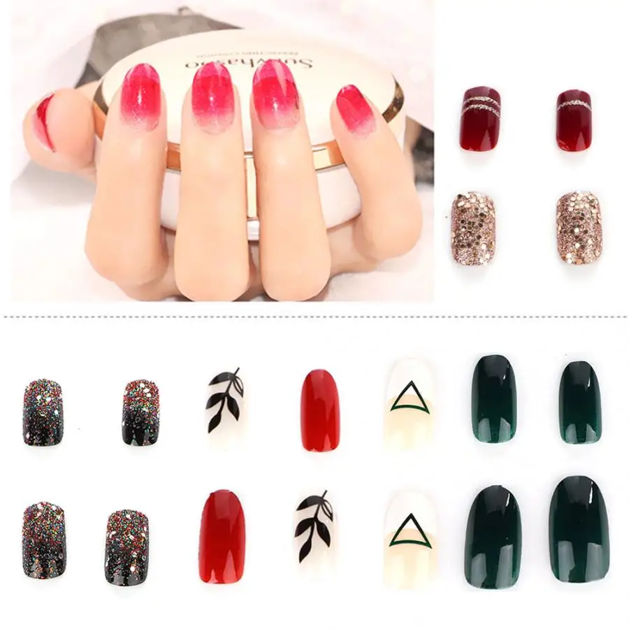 5 типов съемные накладные ногти искусственные руки Маникюр украшение для дизайна