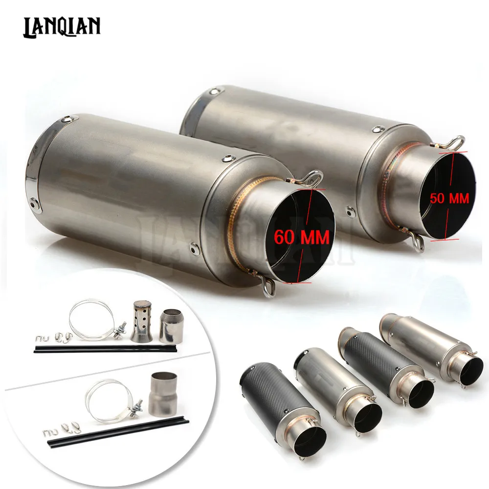 Универсальный выхлопной глушитель из углеродного волокна для Honda CBF1000 CF750 VFR750 VFR800