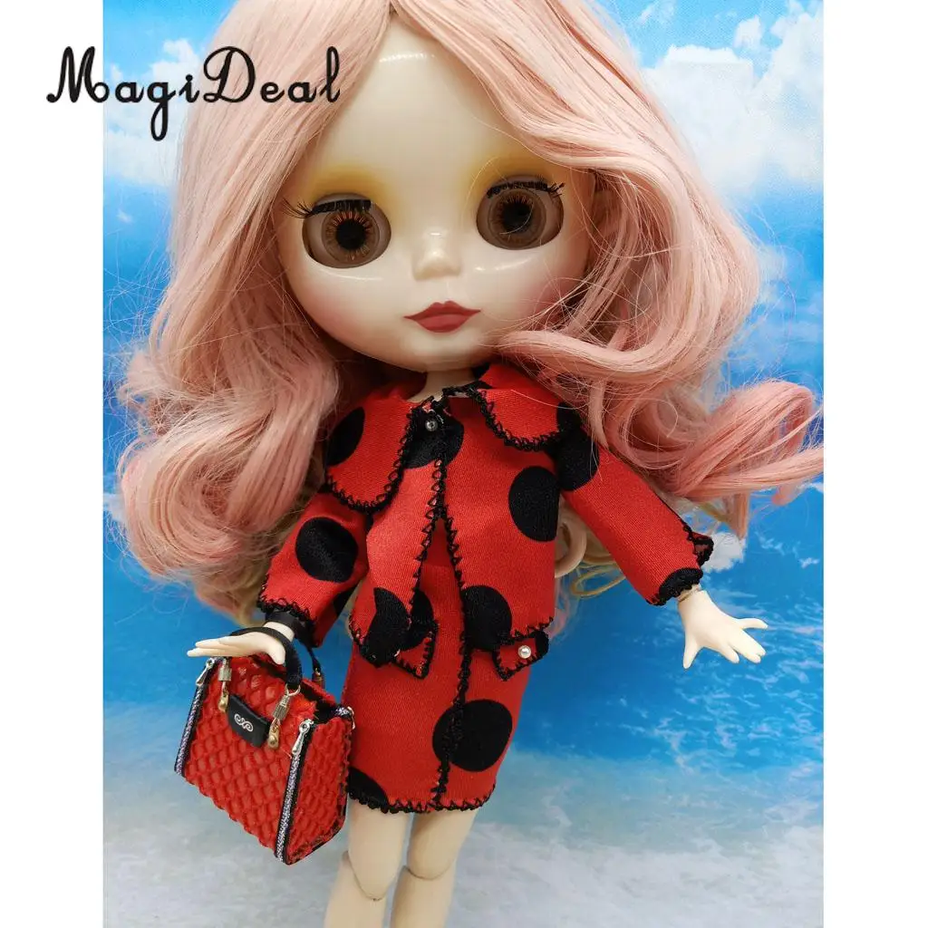 Милая модная сумочка ручной работы для 1/6 девочек куклы BJD Licca куклы блайз украшения игрушки подарки красный