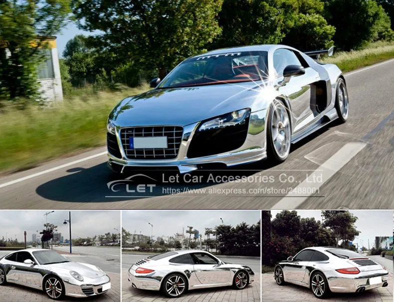 Высокорастягивающаяся Серебристая хромированная безвоздушная пузырьковая