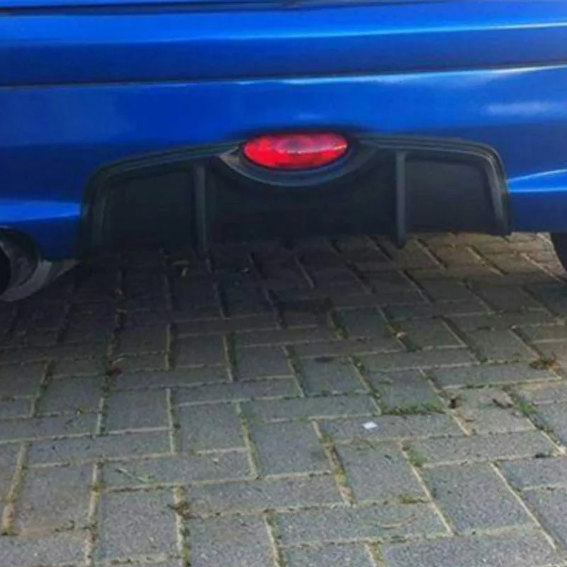 Black Matte Задний бампер спойлер для peugeot 206 206cc автомобильный Стайлинг ABS пластик черный диффузор защита защитная накладка 1 шт - Цвет: Black Matte