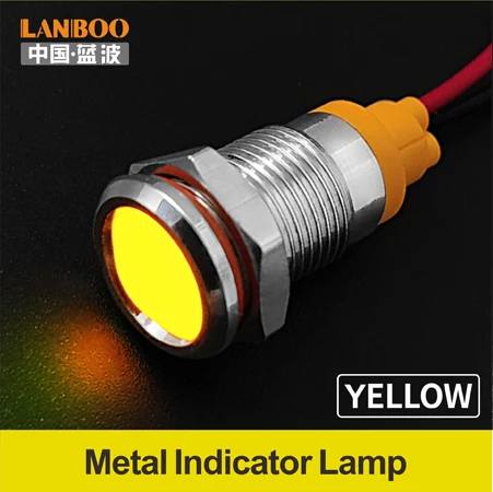 Yellow 6 мм микро гаражный красный зеленый blue3-8v 9-24v 48v 110v 220v 250v светодиодный индикаторный светильник цена - Цвет: Yellow