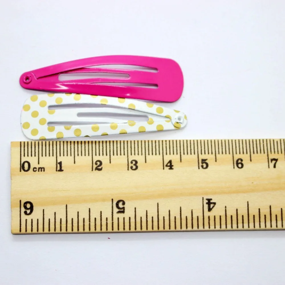 Однотонные заколки для волос 12 шт./лот с принтом в полоску металлическая заколка