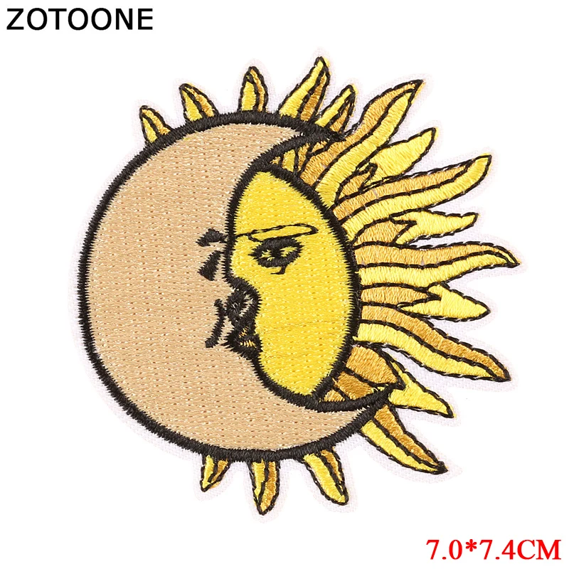 ZOTOONE молния патч для одежды Утюг на вышитой вышивкой аппликация милый пришить эмблема на ткани DIY одежда аксессуары подарок G - Цвет: 1876