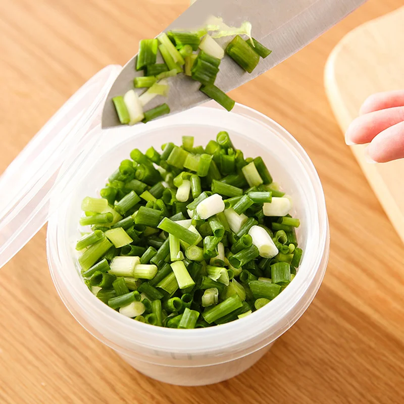 Круглая кухонная коробка для хранения продуктов органайзер контейнеры