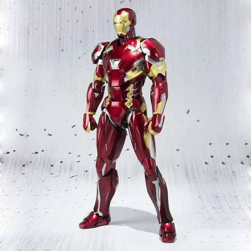 Figuarts Civil War Капитан Америка 3 Марк Железный человек MK46 фигурка Коллекционная модель игрушки куклы