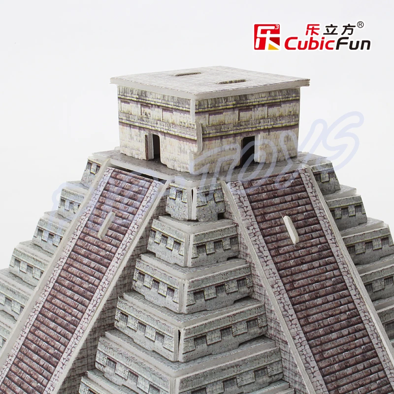Новогодний подарок Пирамида майя модель 3D пазлов башня старинное здание сборная