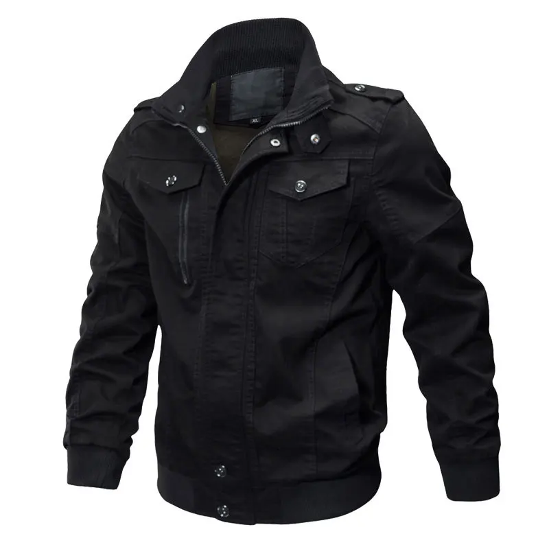 Men Military Pilot Jackets Bomber Cotton Coat Tactical Army Jacket Air Force Flight Dropshipping | Мужская одежда