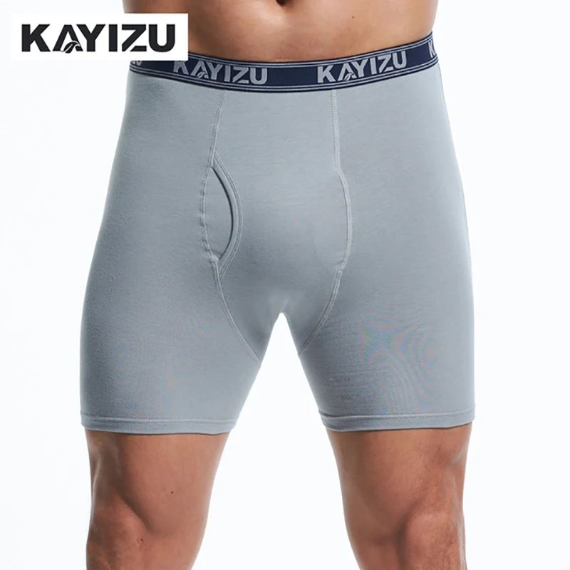KAYIZU, мужское нижнее белье, боксеры, сексуальные, удобные, мужские, мягкий хлопок, боксеры, под брюки, высокий эластичный, Cueca, шорты, штаны, Homme Calcinha