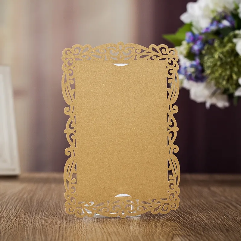 1 образец Свадебное Приглашения карты Винтаж плоских карт на свадьбу RSVP С Днем