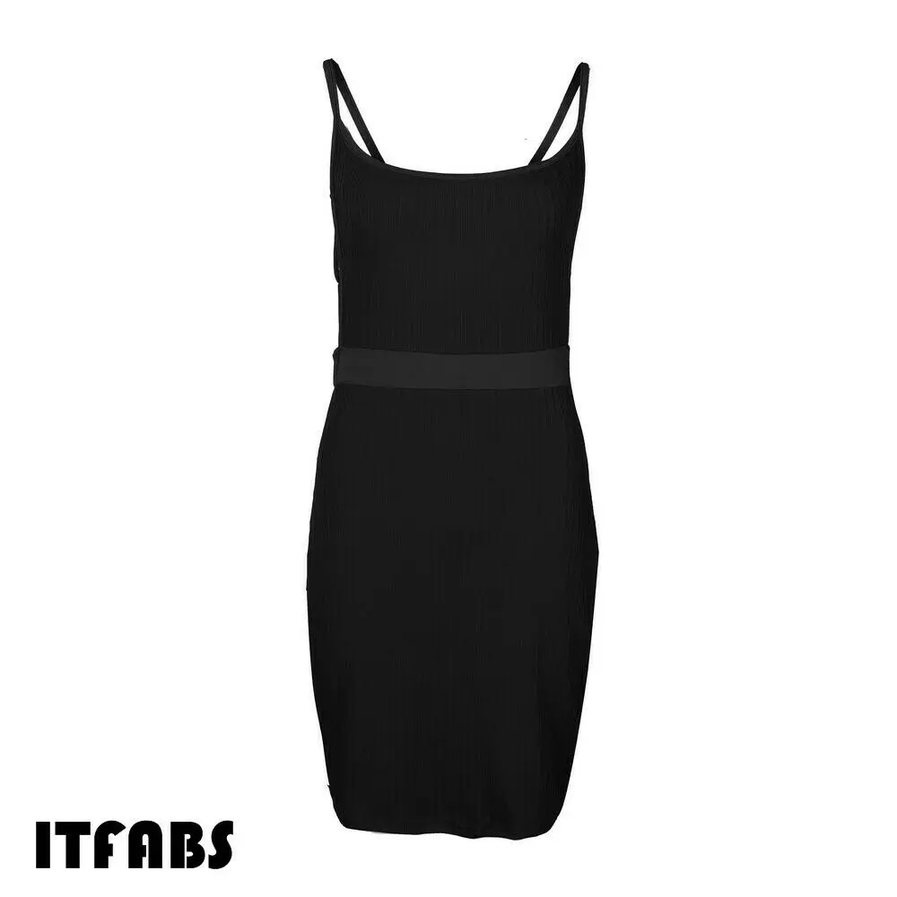 Модные женские летние платья 2019 женская одежда без рукавов сексуальное Клубное