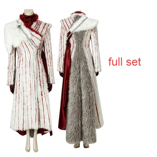 CostumeBuy/Костюм «Игра престолов»; 8 сезон; костюм Дейенерис Таргариен для косплея; наряд на Хэллоуин; костюм «Игра престолов»; нарядное платье - Цвет: full