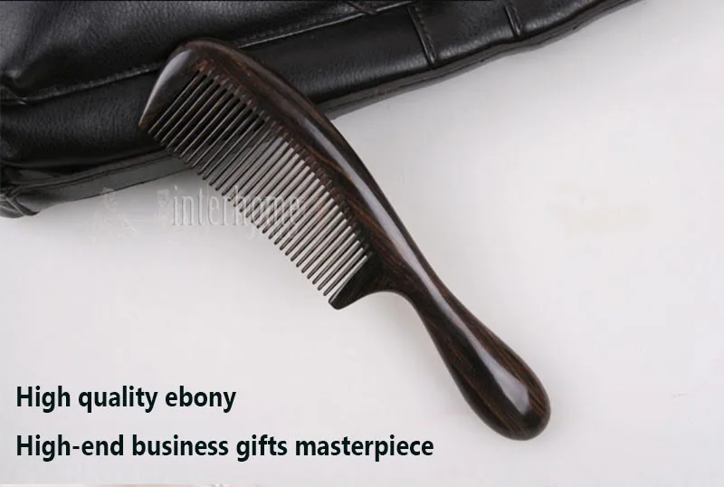 Драгоценный Африканский эбонитовый CHACATE PRETO Ebony гребни премиум подарки ручной работы сандаловое дерево гребень коллекция