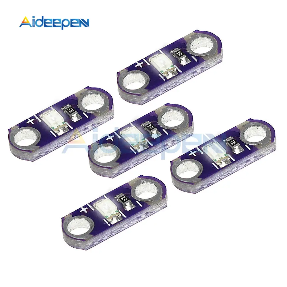 5 шт. LilyPad светодиодный модуль белый Светодиодный для Arduino DIY Kit 3 5V|Детали и
