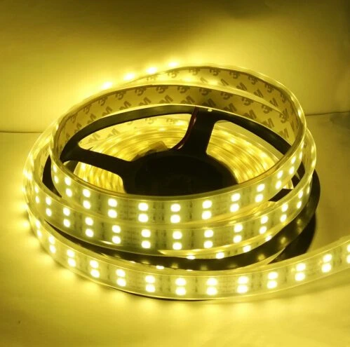 

Wholesale 50m/lot 5050 SMD 600 leds 120led/m Double Row Warm White/Cool White LED Strip Waterproof IP67 DC12V
