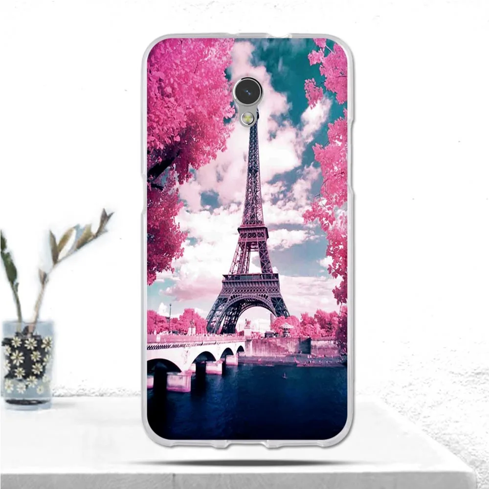 Soft TPU Coque For ZTE Blade V7/ZTE V7 5.2&quot Case Cover Scenery Cat Painting Silicon Phone V 7 Fundas | Мобильные телефоны и