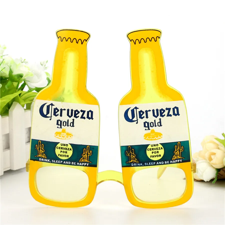 1 Забавное пиво бутылки вина костюм очки фотобудка вечерние реквизит праздник Пляж Октоберфест свадебное событие Праздничные принадлежности украшения - Цвет: 1