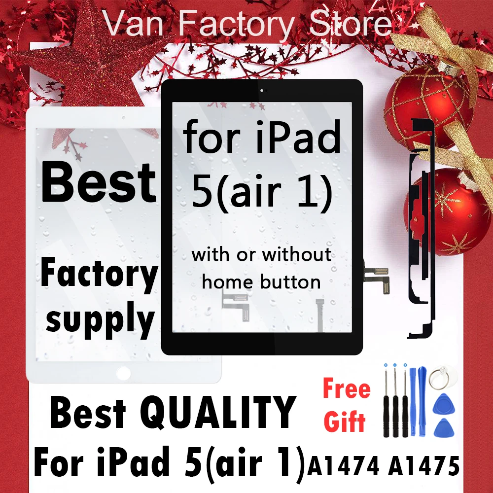 Оригинальный для iPad air 1 5 A1474 A1475 iPad5 белый/черный дигитайзер сенсорный экран