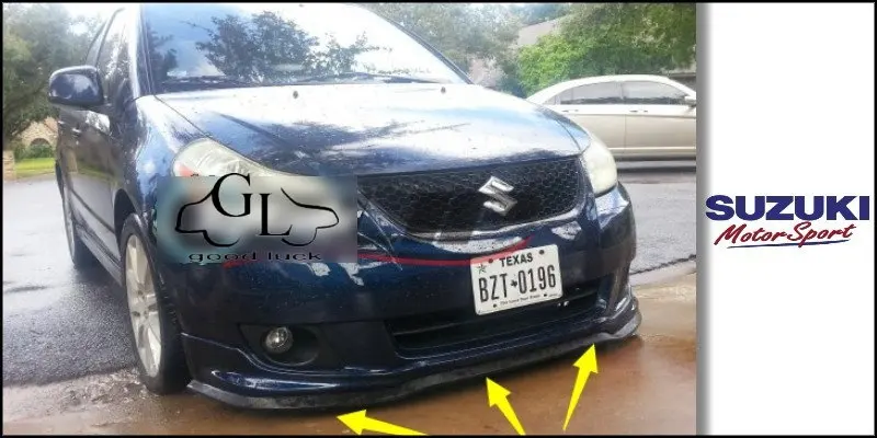 Бампер для губ дефлектор Suzuki Kizashi 2009 ~ 2015 передний спойлер юбка TopGear тюнинг