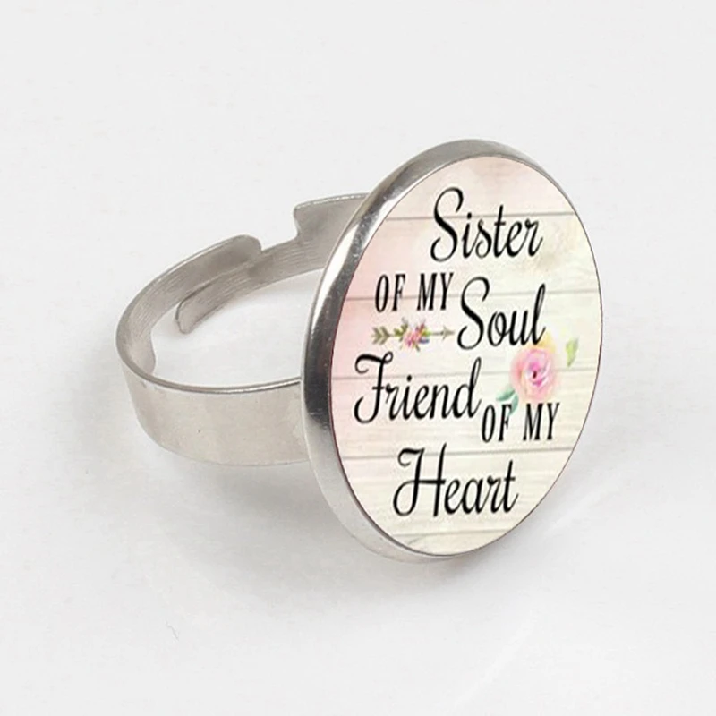 Кольцо вдохновляющий амулет подарок для лучшего друга ювелирное изделие сестры