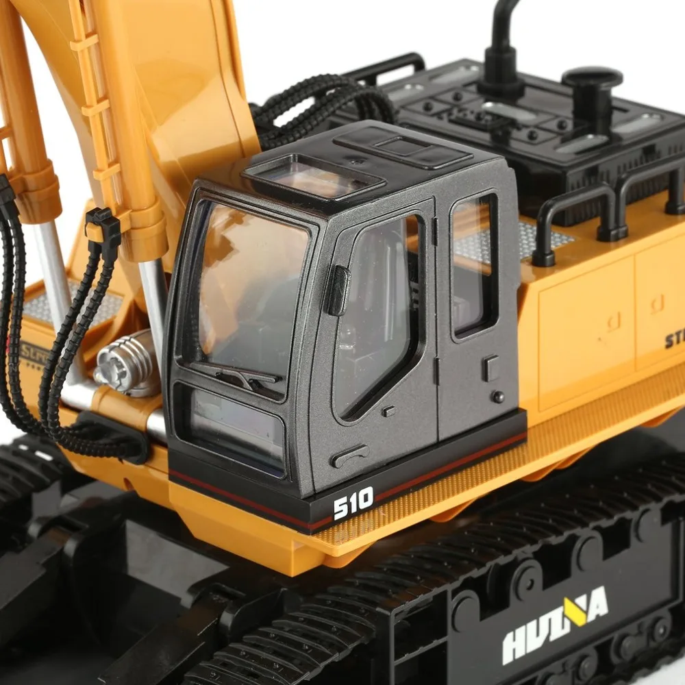 HUINA TOYS 1510 2 4G 1/16 11CH Сплав RC экскаватор конструирование грузовика строительного