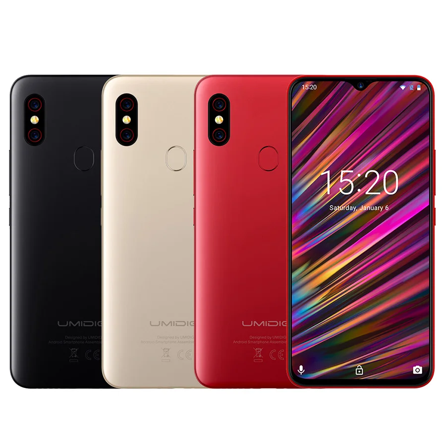 UMIDIGI F1 6 3 &quotв виде капли воды FHD + безрамочный экран с Дисплей Helio P60 Android 9 0 4 Гб