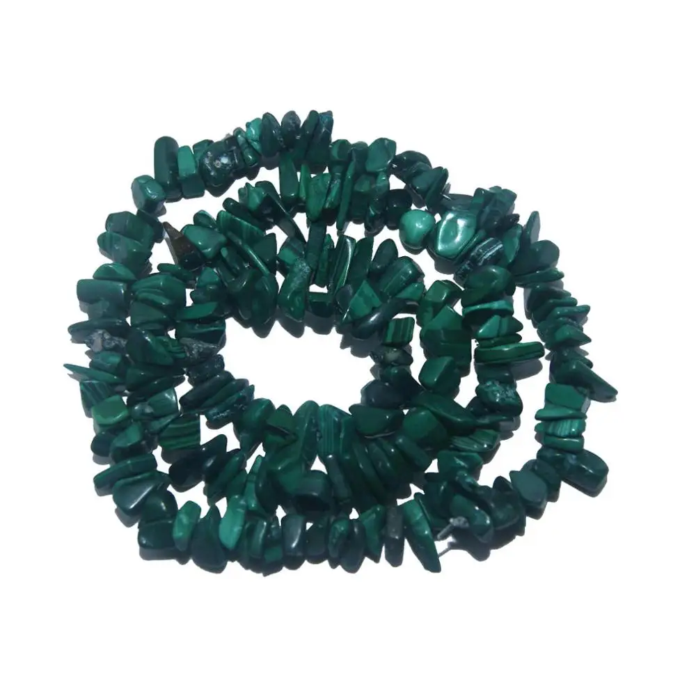 Malachite Натуральный камень 3-5 мм неправильной формы чипа свободной формы бисера тигровый глаз аметисты Агаты лазурит для самостоятельного изготовления ювелирных изделий браслет - Цвет: Malachite