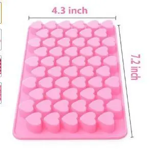 Xcellent Global Mini в форме сердца силиконовый кубик льда/шоколадная форма розовый | Дом и