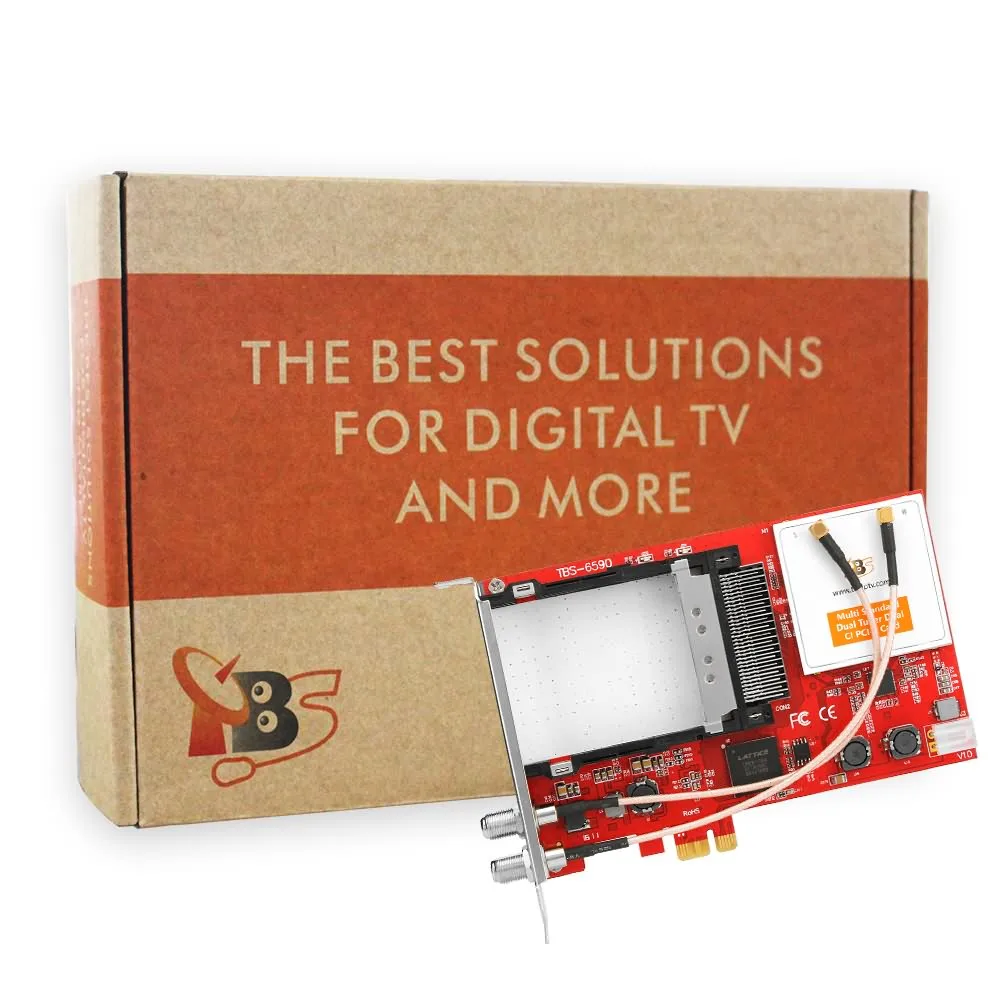 TBS6590 двойной тюнер Dual CI мульти стандартная PCIe карта