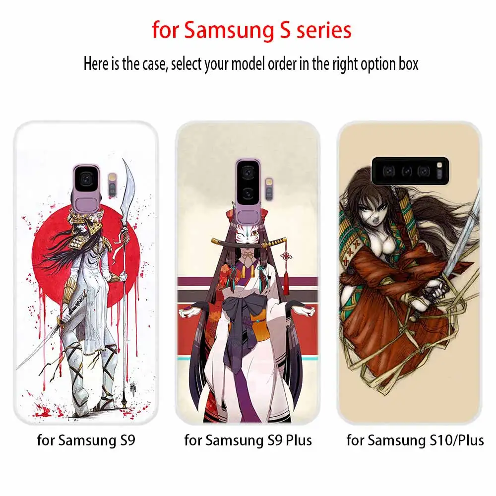 Чехол для телефона с рисунком Samsung Galaxy S8 S9 S10 S20 S21 Plus чехол S10E S7 Edge Uitra Япония