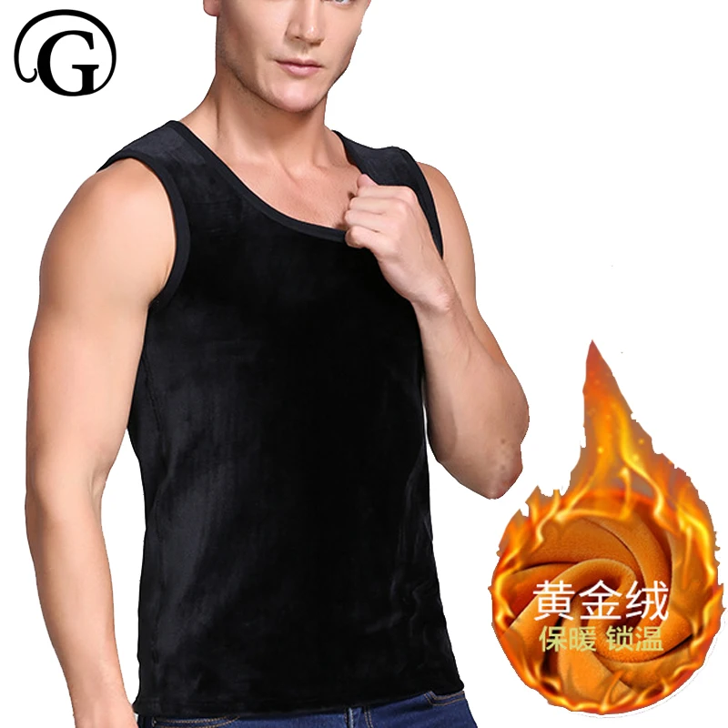 

PRAYGER L-4XL, зимнее термобелье, мужское термобелье, теплый топ, мужской плотный жилет