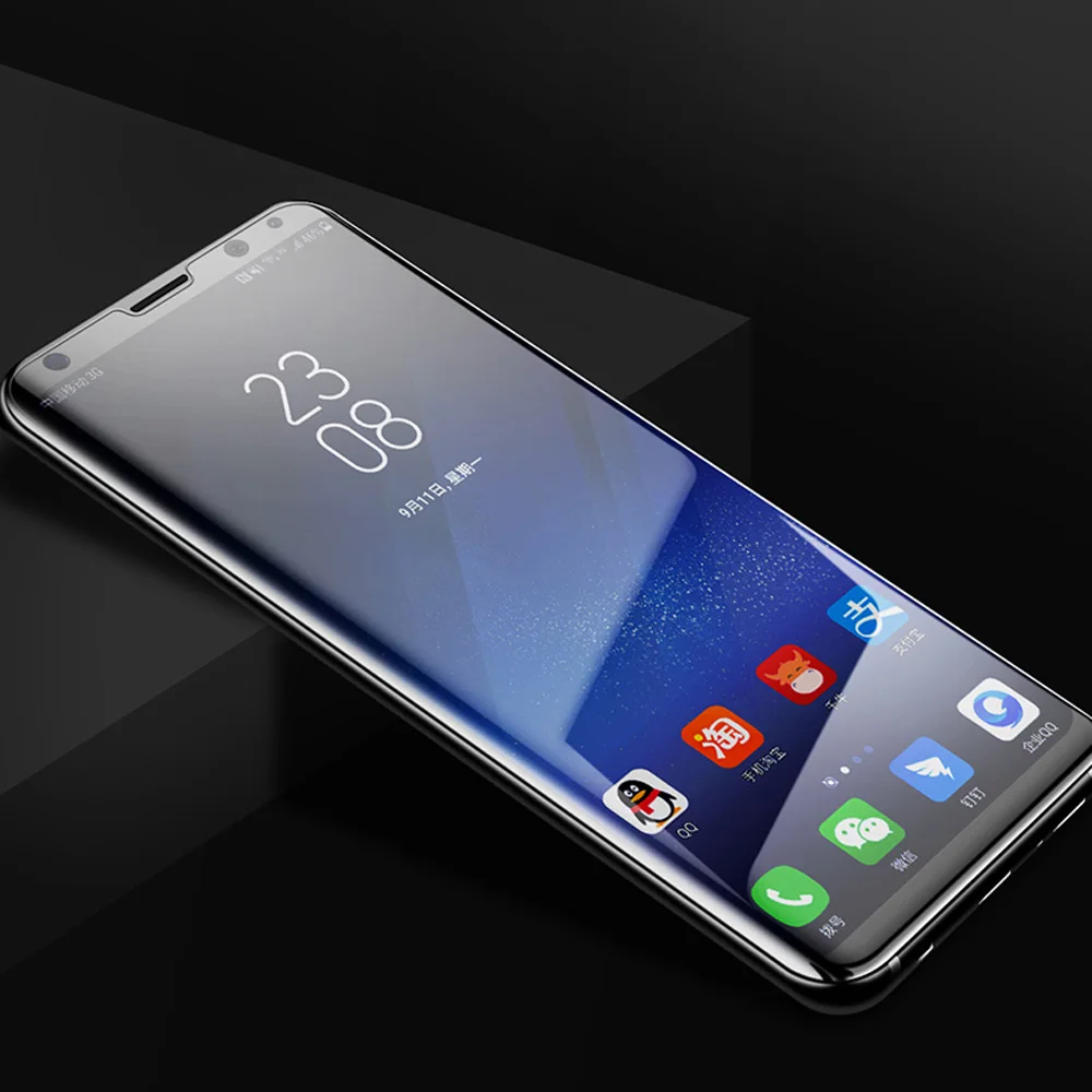 9D UV Nano жидкое изогнутое закаленное стекло с полным клеем для samsung Galaxy S7 Edge S8 S9 Plus Note 8 9 полное покрытие защита экрана