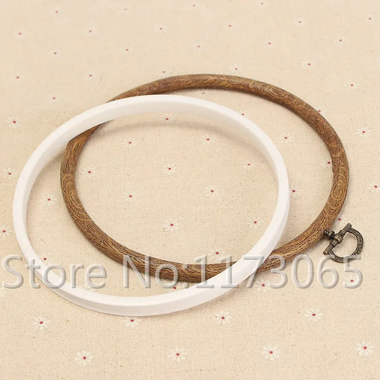 Обруч для вышивки деревянный и пластиковый круглая петля трех размеров