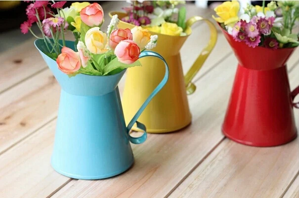 Металл ваза для цветов украшения дома настольная цветочные горшки кованые