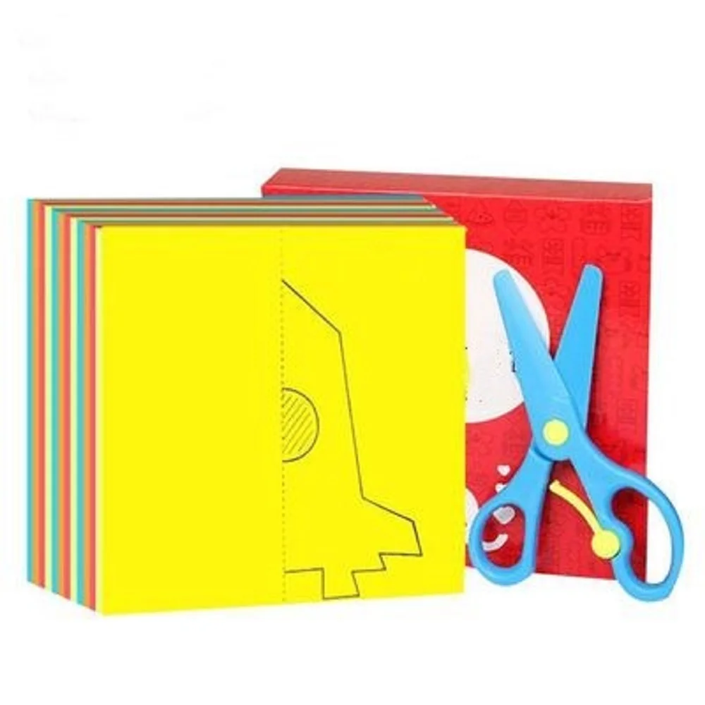 

96pcs/set Cartoon Handcraft Origami Paper Folding Cutting Origami DIY Art Materials Kids Early Educational Toys for Children