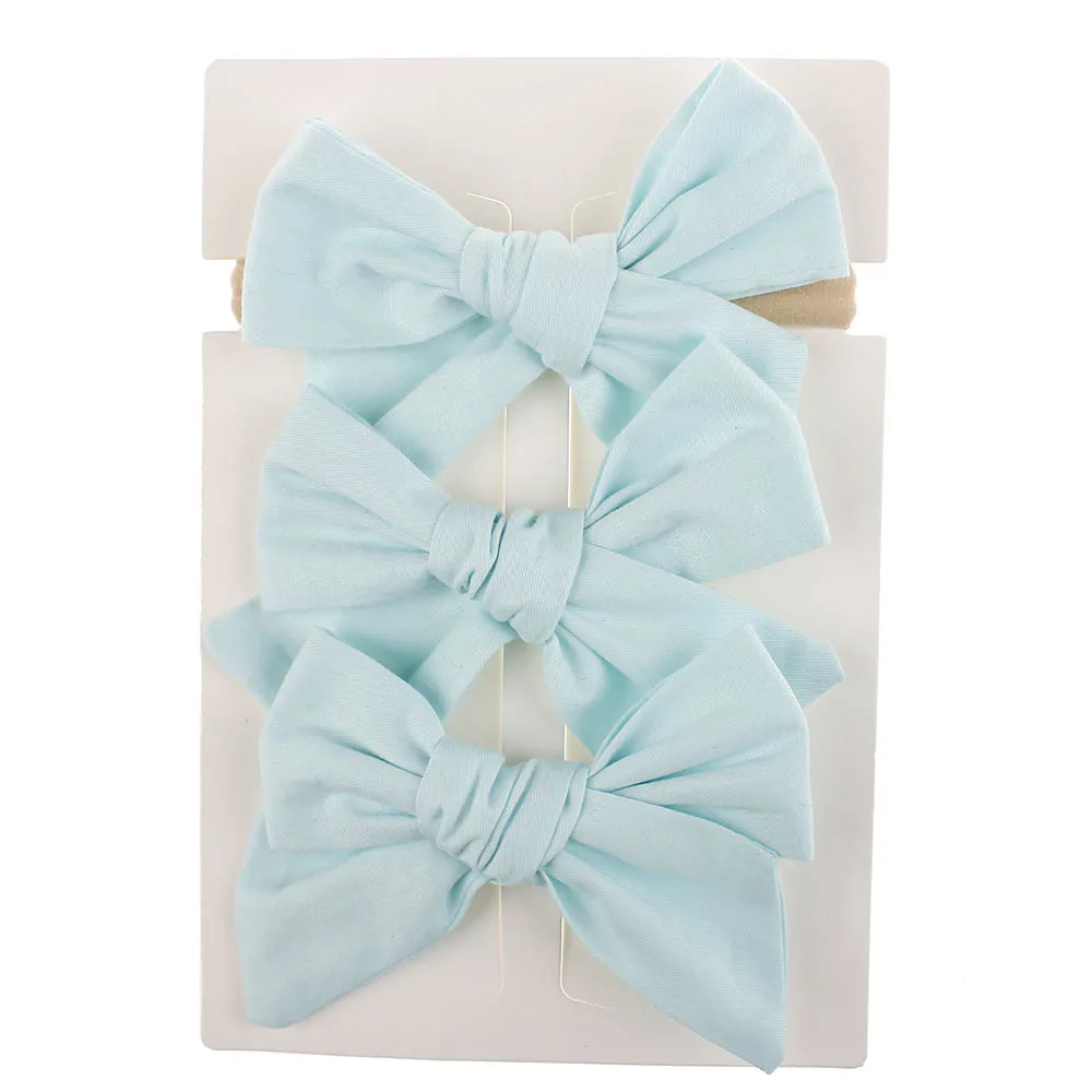 Baby Headband D13 3 шт./партия, повязка на голову для малышей, бандо Bebe Fille, заколки для волос, нейлоновые ободки для девочек, аксессуары для волос с бантиком для новорожденных - Цвет: Baby Headband D13