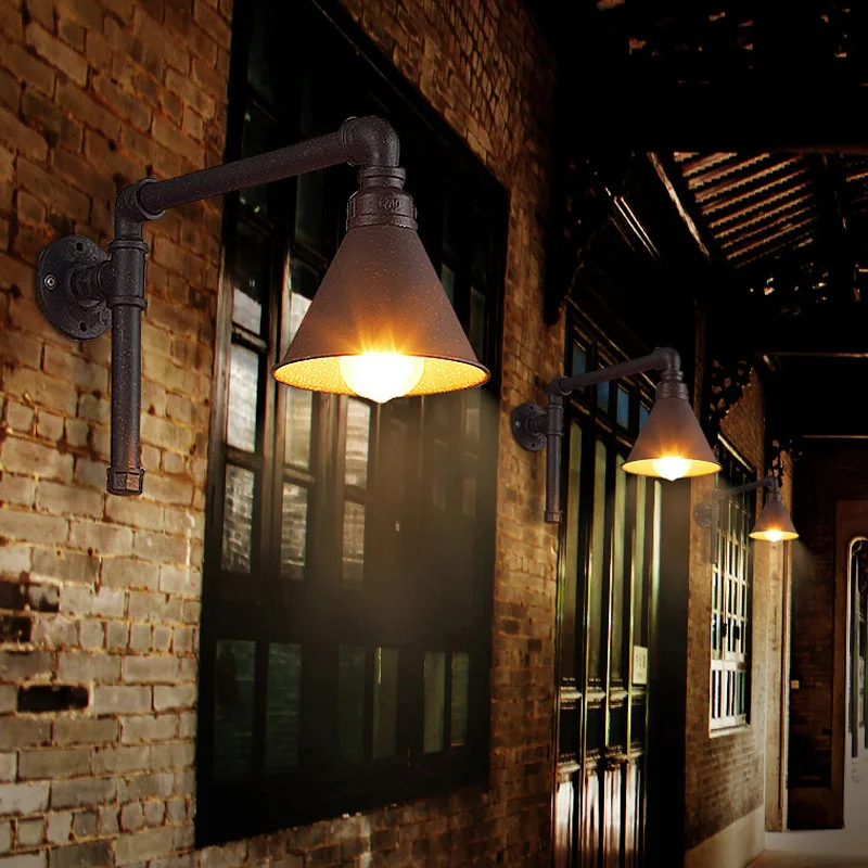 Винтажный настенный светильник в стиле ретро для прихожей коридора паба кафе|wall