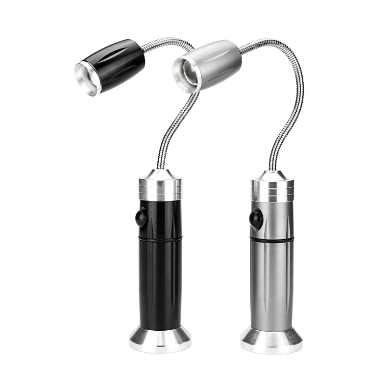 LED Flashlight 18650 Battery 3*AAA 3 Modes Adjustable 360Degree Waterproof Light Glare Weak Flash Camping Outdoor Lighting | Лампы и
