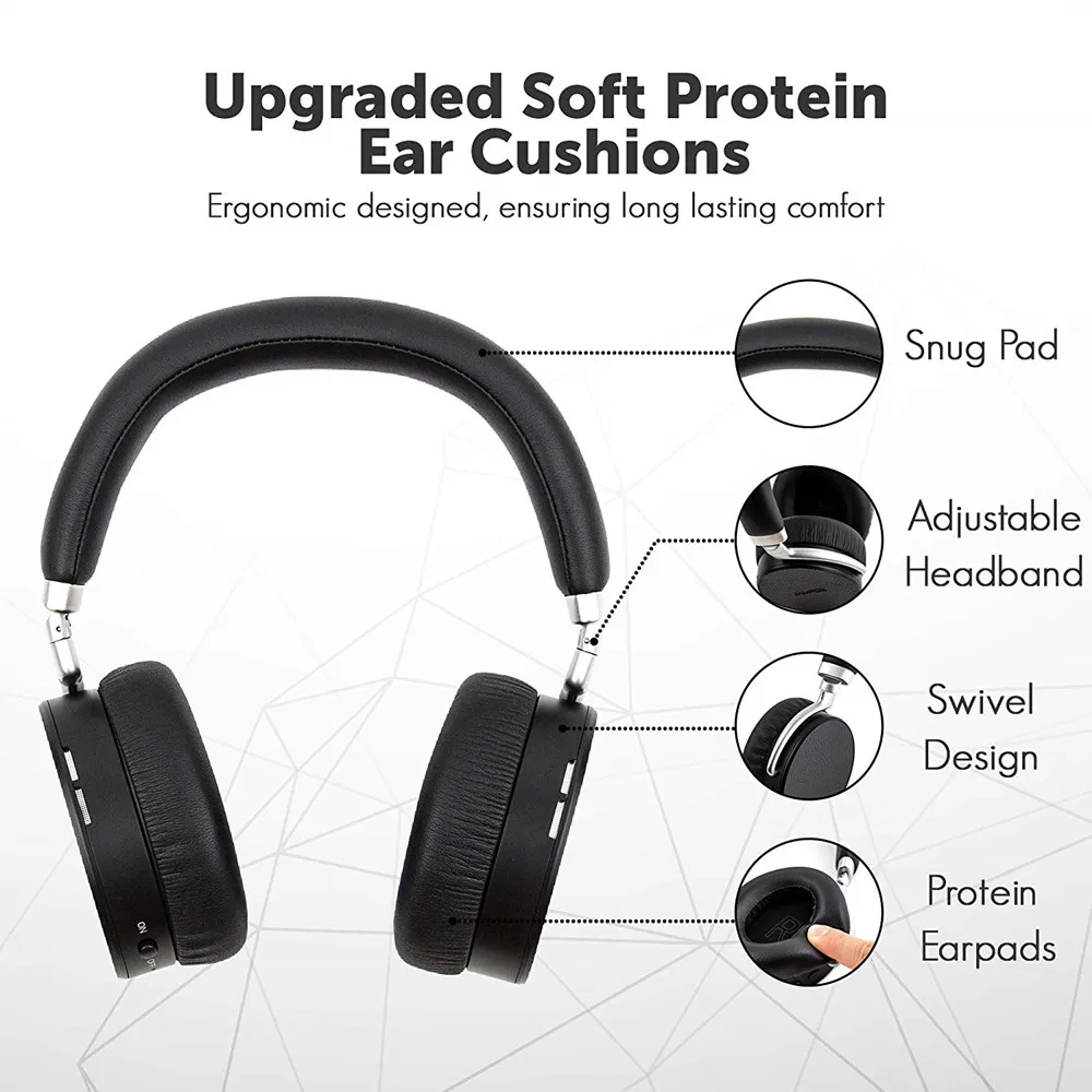 CRDC активное шумоподавление наушники Bluetooth с микрофоном Aptx низкая задержка