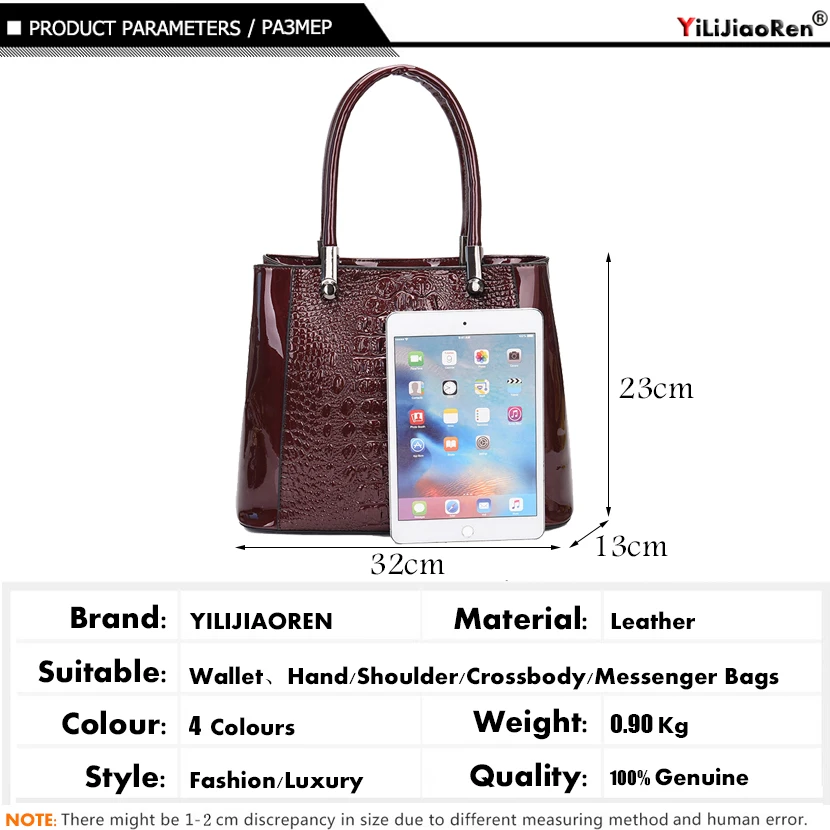 Модная женская сумка с крокодиловым узором роскошные женские ручные сумки