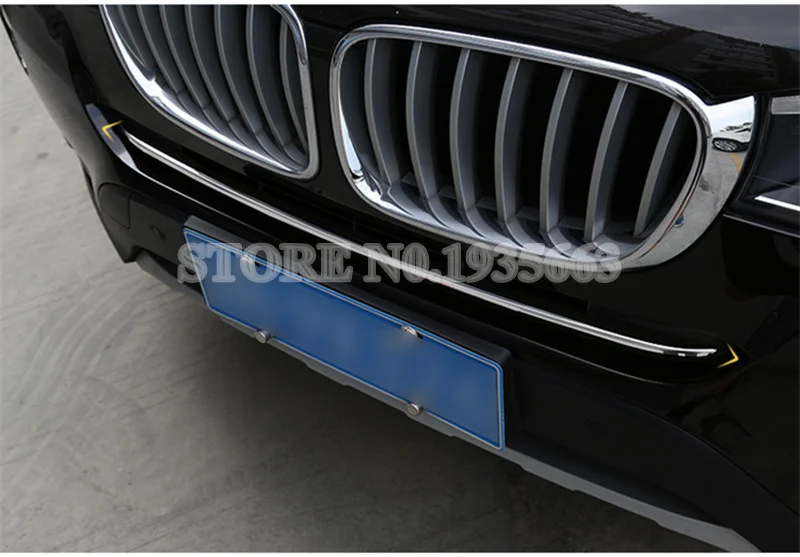 Для BMW X3 F25 нержавеющая передняя решетка сетки литья крышка отделка 2014-2017 1 шт |