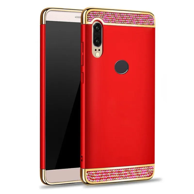 Цветной Кристальный чехол для Huawei P20 Lite pro Honor 8X 8C противоударный Жесткий ПК