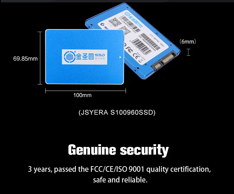 JSYERA S100 2,5 дюйма SATA 3,0 960 ГБ SSD твердотельный жесткий диск и Hard жесткий диск