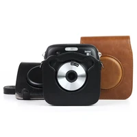 caiul camera bag with pu leather camera case cover shoulder bag for fujifilm instax square sq10