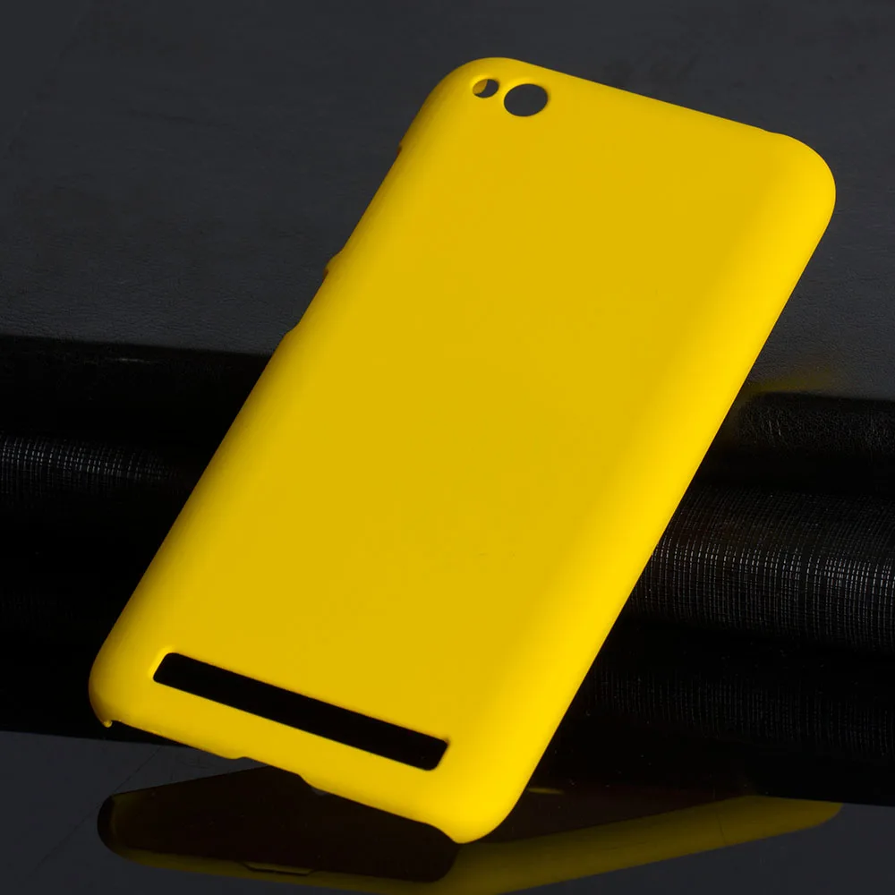 Матовая Пластик Coque 5.0For Xiaomi Redmi 5A чехол для Xiaomi Redmi 5A Redmi5A телефона чехол-лента на заднюю панель - Цвет: Yellow