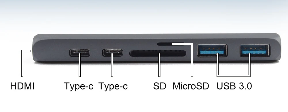 USB 3,1 type-C концентратор к HDMI адаптер 4K Thunderbolt 2 USB C концентратор с 3,0 TF SD ридер слот PD зарядное устройство для MacBook Pro/Air
