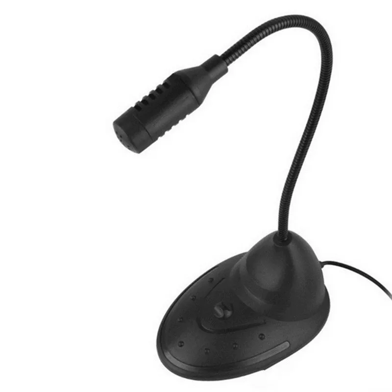Flexible Stand Mini Studio Speech Microphone 3.5mm Plug Gooseneck Mic Wired For Computer PC Desktop Notebook | Электроника