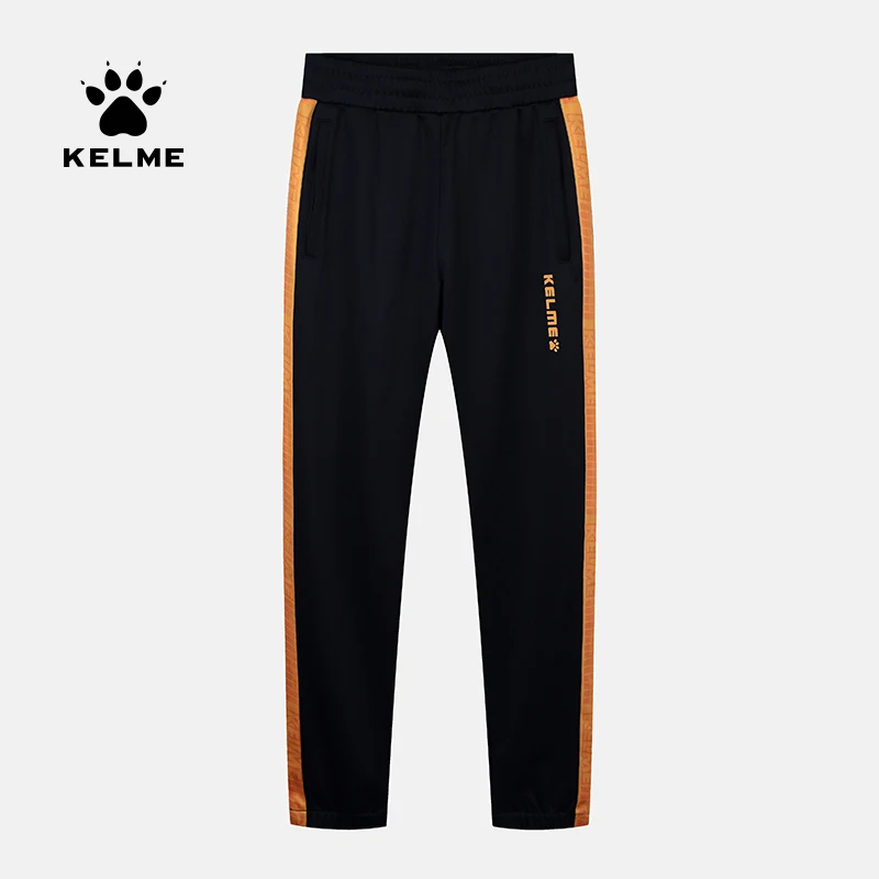 

Спортивные штаны KELME для мужчин, эластичные леггинсы для бега, спортивные штаны с карманами на молнии, 36831029