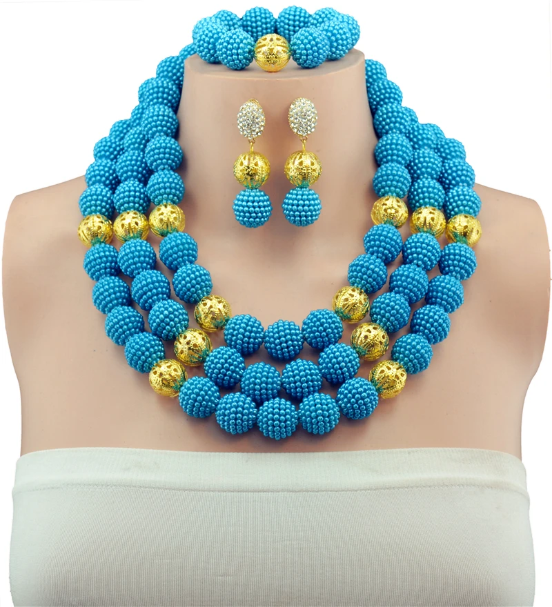 Набор ювелирных изделий для женщин набор из шариков и чокеров|african beads|bridal jewelry